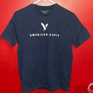 American Eagle soft crew shirt, Navy Blue, Size:Small